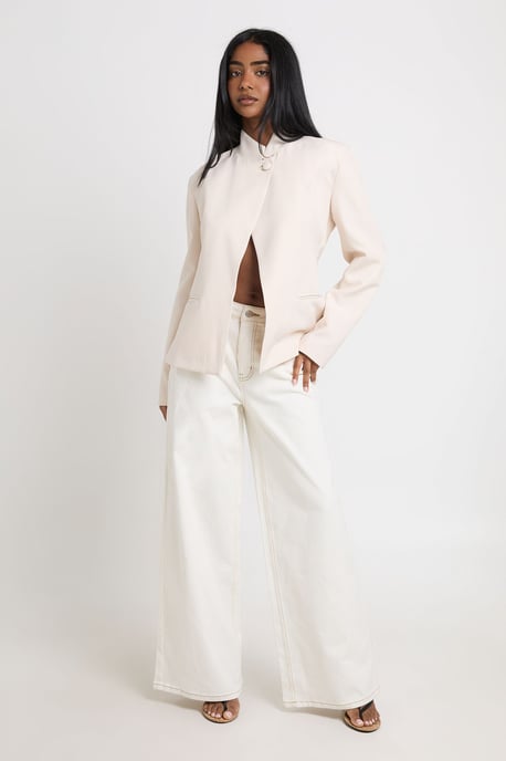High Fastening Wrap Blazer - Image 1
