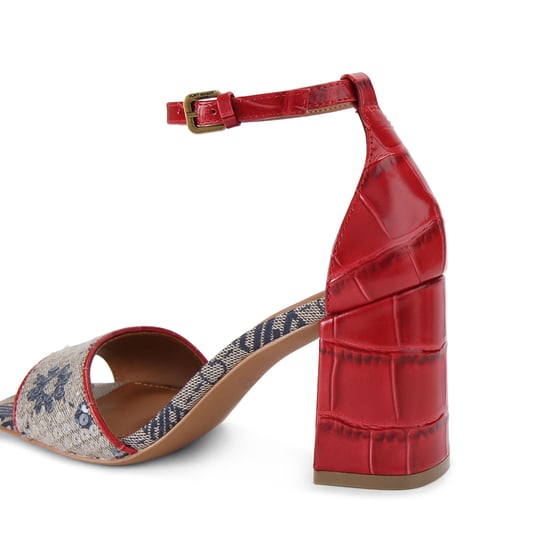 Kurt Geiger London Leather Square Block Heel Sandals - Image 3