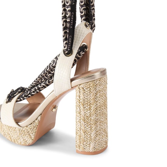 Carvela  Sorrento Scarf Platform Sandals - Image 3