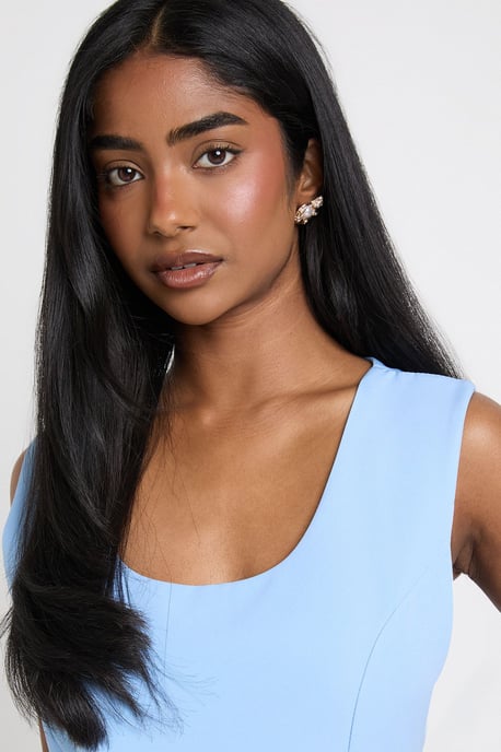 Scoop Neck Tailored Top & Mini Skirt Co-ord - Image 4