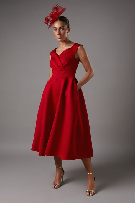 Bardot Scuba Midi Dress - Image 1