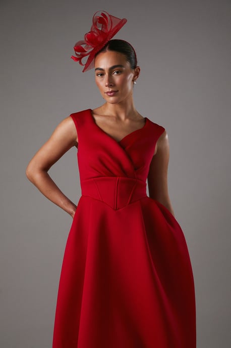 Bardot Scuba Midi Dress - Image 2