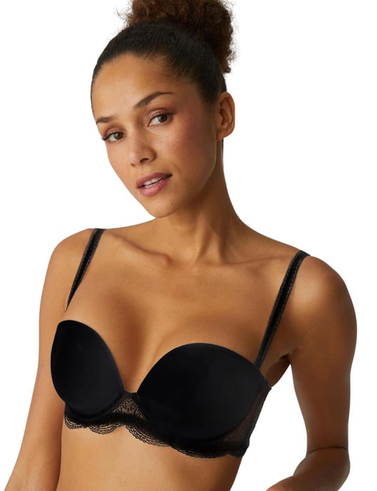 Simone Perele Karma Strapless Plunge Bra - Black - Image 1