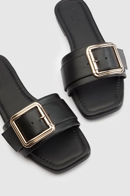 Wide Fit Oversized Buckle Sliders - Image 5