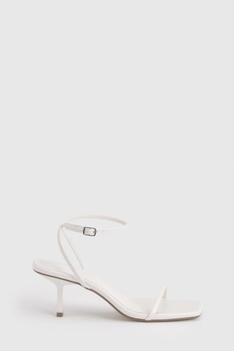 Square Toe 2 Part Mid High Heels - Image 3