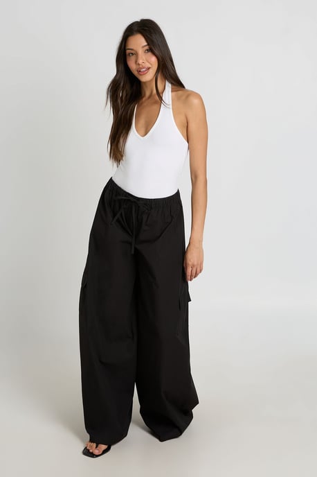 Cotton Poplin Cargo Trousers - Image 3