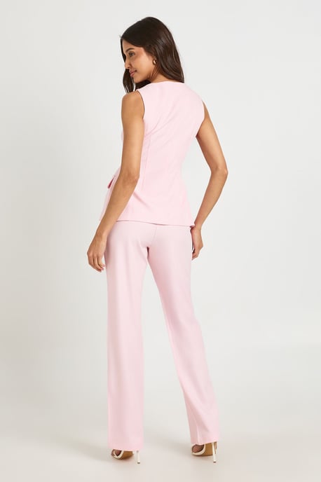 Straight Leg Tailored Trousers - Image 2