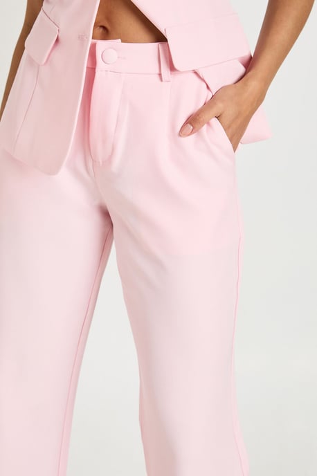 Straight Leg Tailored Trousers - Image 4