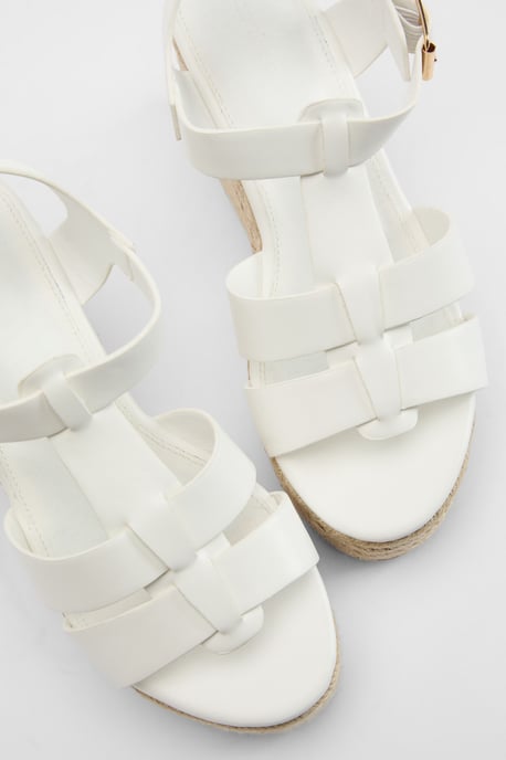 T Bar Espadrille Platform Wedges - Image 5