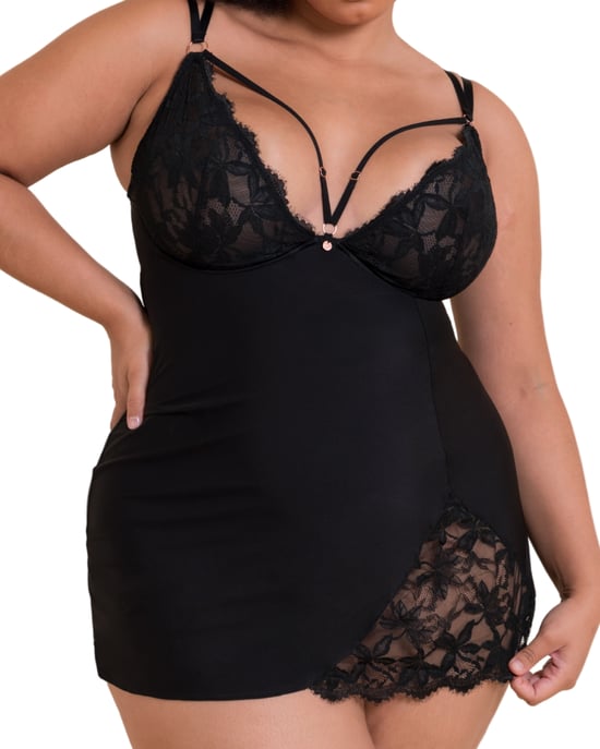 St048320 Scantilly By Curvy Kate Embrace Wired Deep Plunge Chemise - Image 4