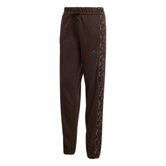 Seasonal Essentials French Terry 3-Stripes Leopar Desenli Eşofman Altı - Image 3