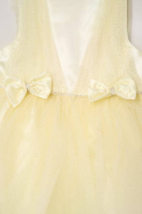 Tulle Dress with Rhinestone and Bows - Image 3