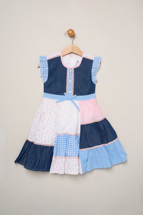 Floral Patchwork Dress - Image 3