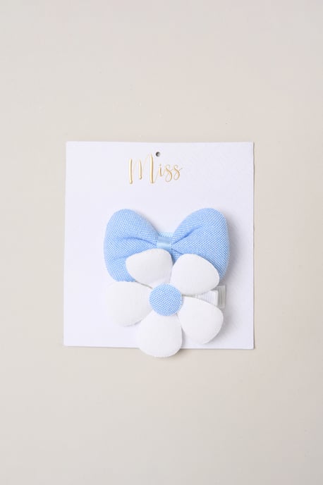 Puff Sleeve Stripe Dress and 2-Pack Hair Clips Set - Image 5