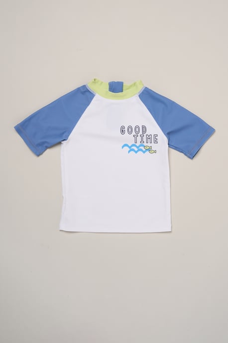 Whale Swim Top, Shorts and Bucket Hat Swimwear Set - Image 3