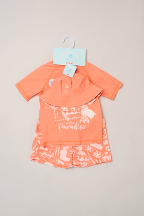 Toucan Paradise Swim Top, Shorts and Bucket Hat Swimwear Set - Image 5