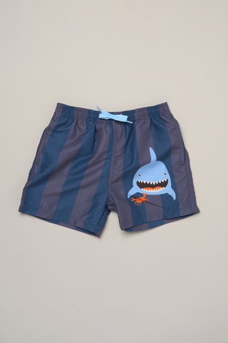 Shark Towelling Poncho, Swim Shorts and Sunglasses Set - Image 5