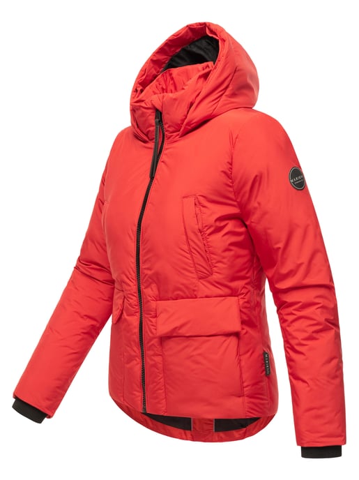 Korte dames winterjas met teddyvoering & bontkraag – Marikoo Morinaa - Image 4