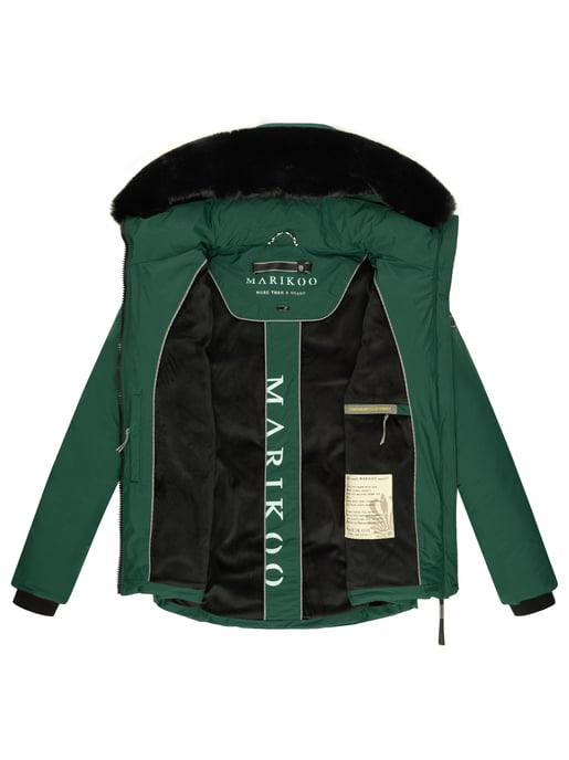 Marikoo short winter jacket for women with faux fur & teddy lining – Morinaa - Image 6