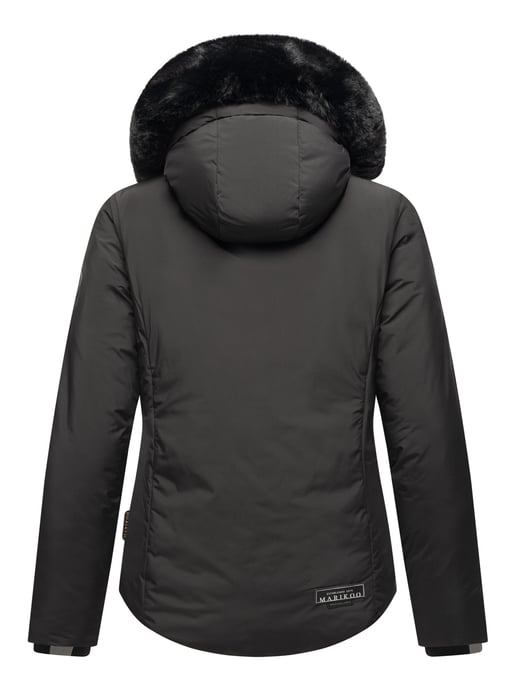 Korte dames winterjas met teddyvoering & bontkraag – Marikoo Morinaa - Image 5