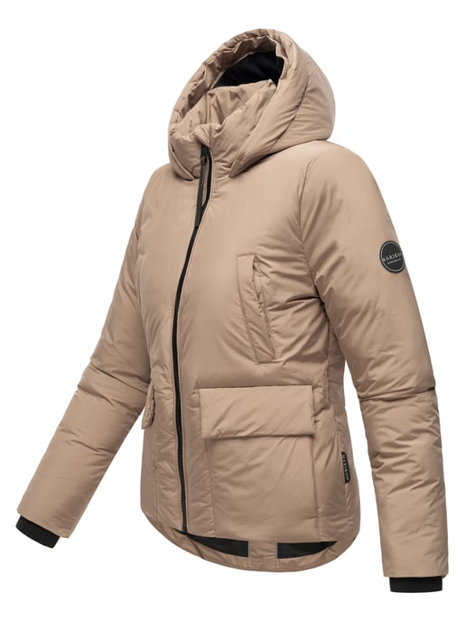 Korte dames winterjas met teddyvoering & bontkraag – Marikoo Morinaa - Image 4