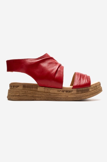 Lunas Leer Side-Zip Plat Hak Sandaal - Image 4