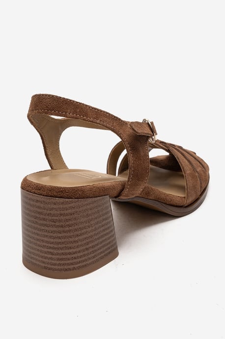 Devora Leather Block Heel Sandal - Image 5