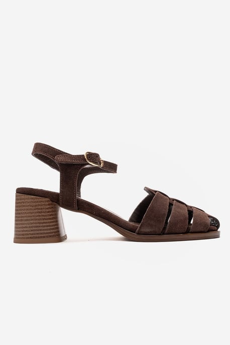Devora Leather Block Heel Sandal - Image 2