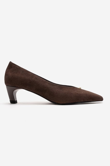 Versay Spetsig Tå Kitten Heel Pump - Image 4