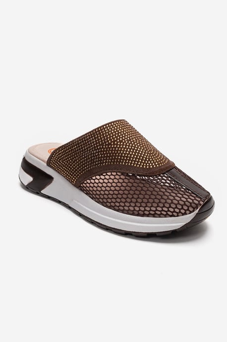 GLEA Mesh Strass Mules Dames - Image 3