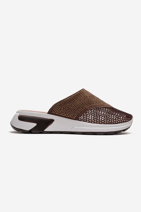 GLEA Mesh Strass Mules Dames - Image 4