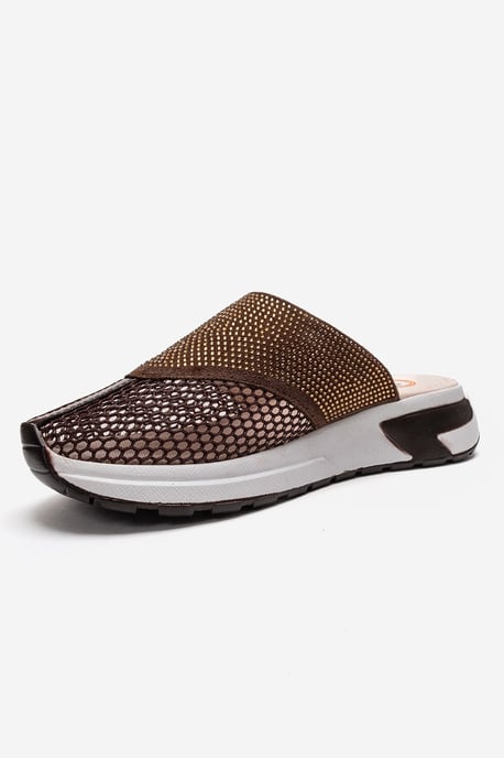 GLEA Mesh Strass Mules Dames - Image 6