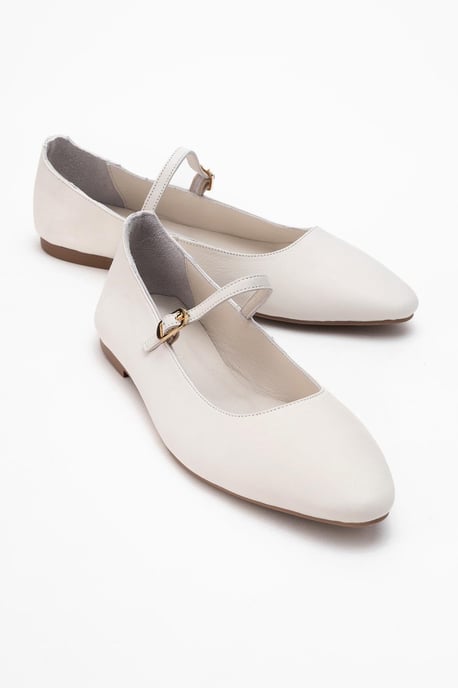 Lara Leren Mary Jane Platte Schoenen - Image 1
