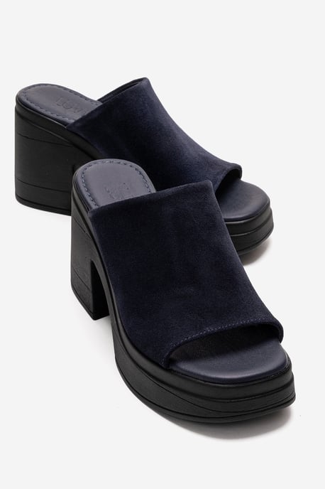 Nola Leer Platform Mules (Women) - Image 1