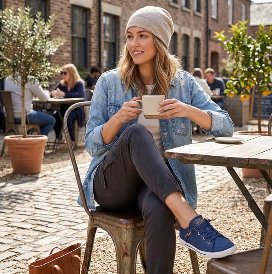 Skechers B Cute 2.0 Womens Casual Trainers Navy - Image 2