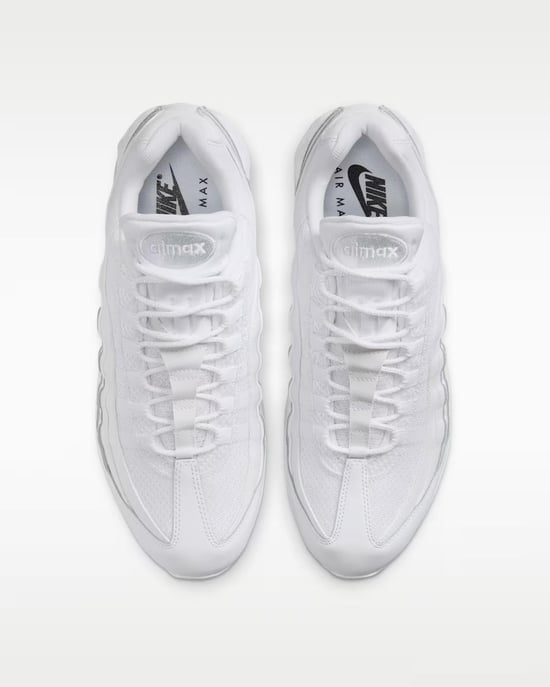 Nike Air Max 95 Trainers White - Image 4