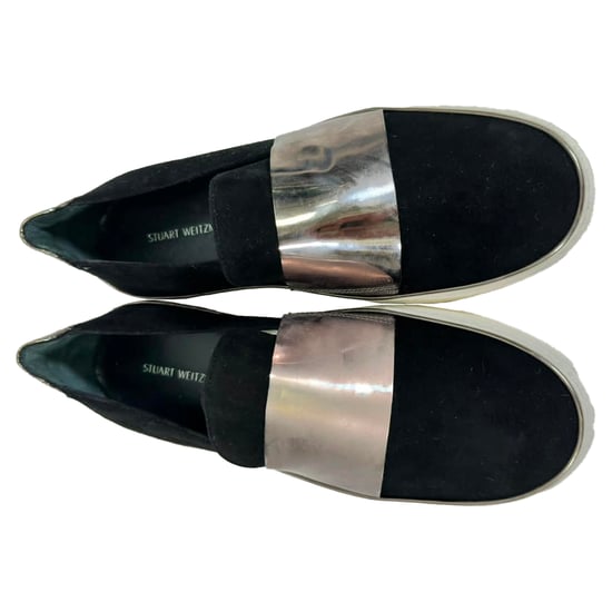 Stuart Weitzman Slip On Sneakers in Black Velvet - Image 6