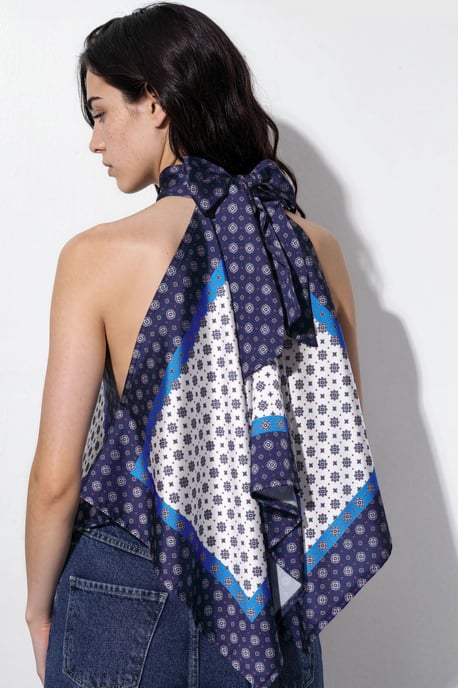 Halter Neck Sidenhalsdukstopp - Image 3