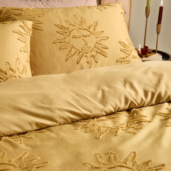 Duvet Day Suns Soft Tufted Duvet Cover Set, Gold - Image 2
