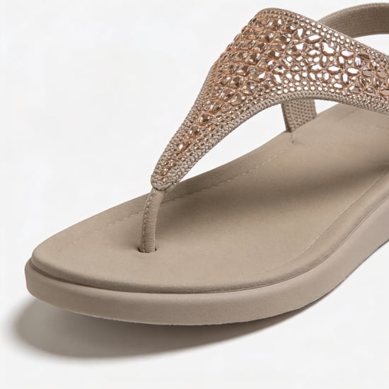 Skechers Meditation Luxe-modern Event Womens Slingback Sandals Taupe - Image 3