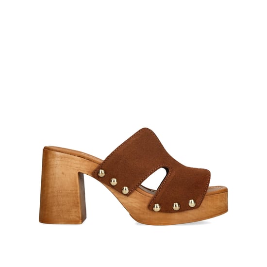 Suede Sunkissed Brown Suede Sandals - Image 1