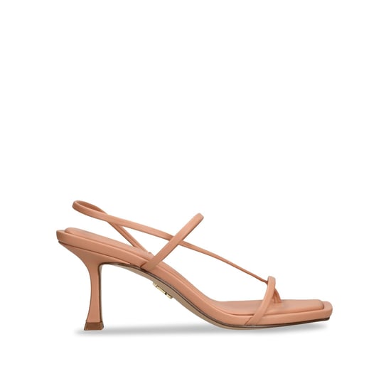 Satin Locke Tan Sandals - Image 4
