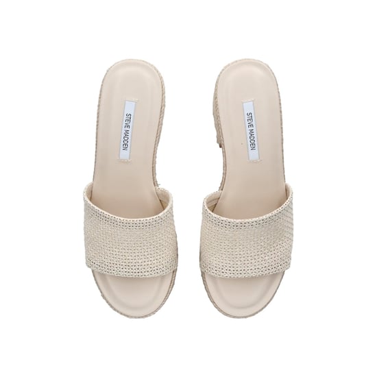 Trippy Cream Raffia Sandals - Image 2