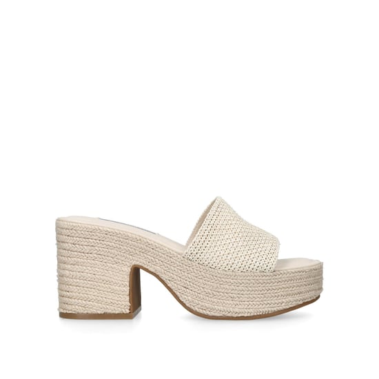 Trippy Cream Raffia Sandals - Image 4