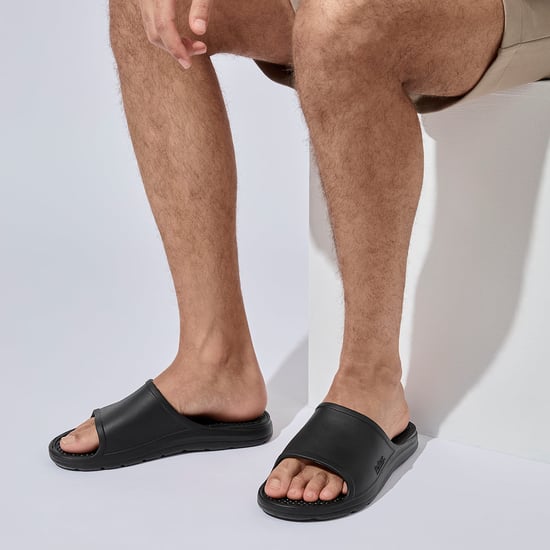 Totes Sol Bounce 0371p Mens Sliders Black - Image 2