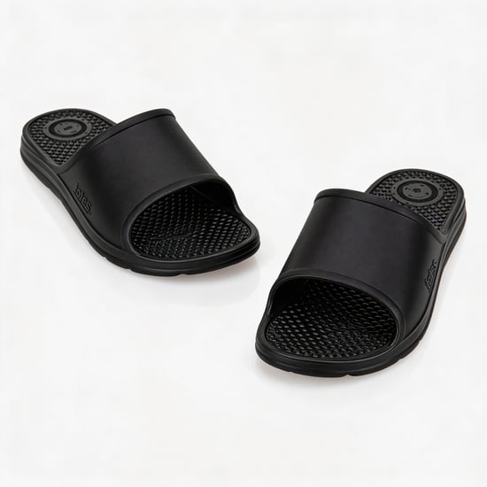 Totes Sol Bounce 0371p Mens Sliders Black - Image 3