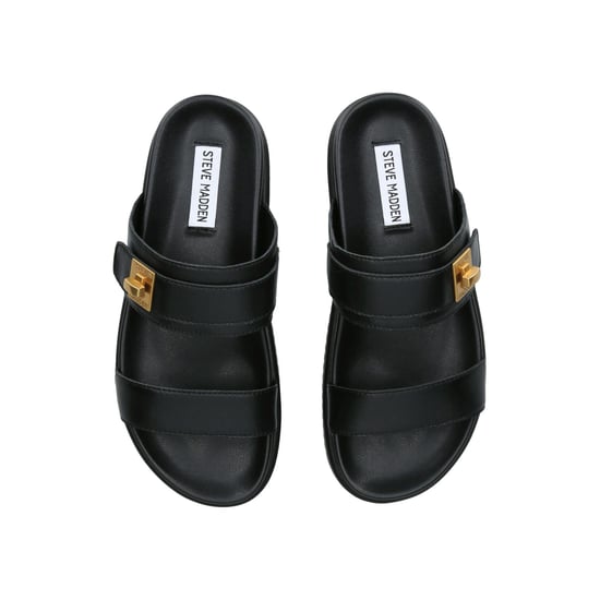 Leather Take Two Black Sandals - Image 2