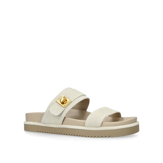 Suede Take Two Beige Suede Sandals - Image 4