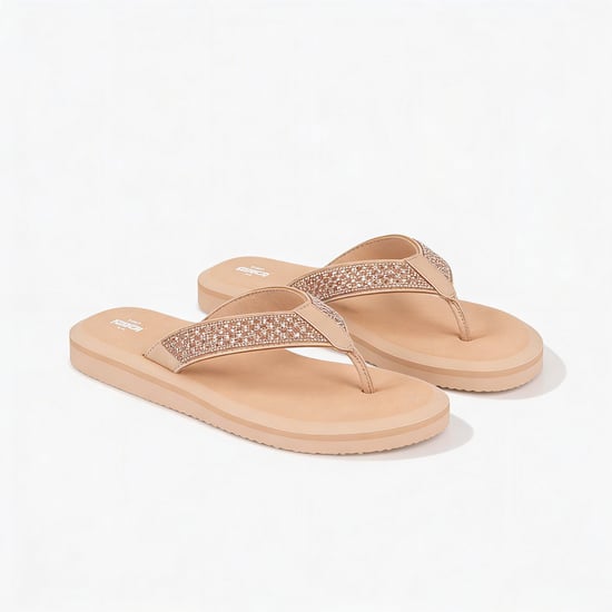 Totes Sol Bounce 0464 Womens Toe-post Sandals Nude - Image 3