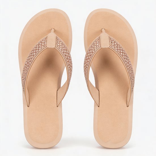 Totes Sol Bounce 0464 Womens Toe-post Sandals Nude - Image 4